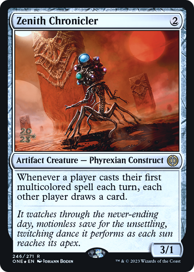 Zenith Chronicler (PONE-246S) - Phyrexia: All Will Be One Promos Foil - Premium MTG Single from Wizards of the Coast - Just $0.47! Shop now at Game Crave Tournament Store
