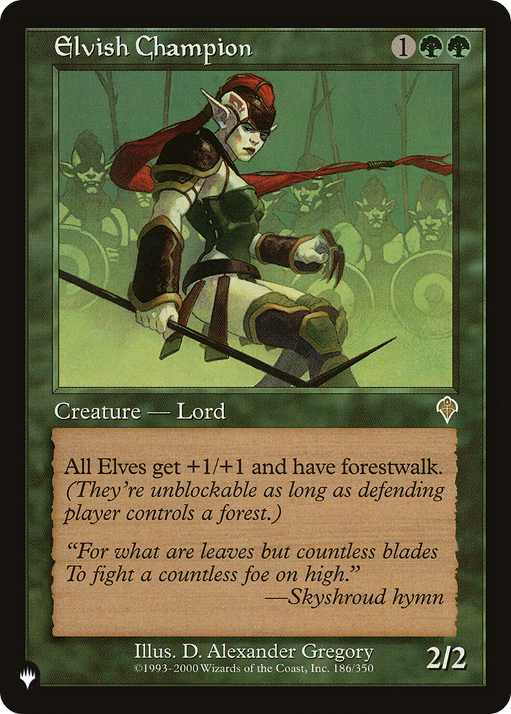 Elvish Champion (PLIST-866) - The List - Premium MTG Single from Wizards of the Coast - Just $11.04! Shop now at Game Crave Tournament Store