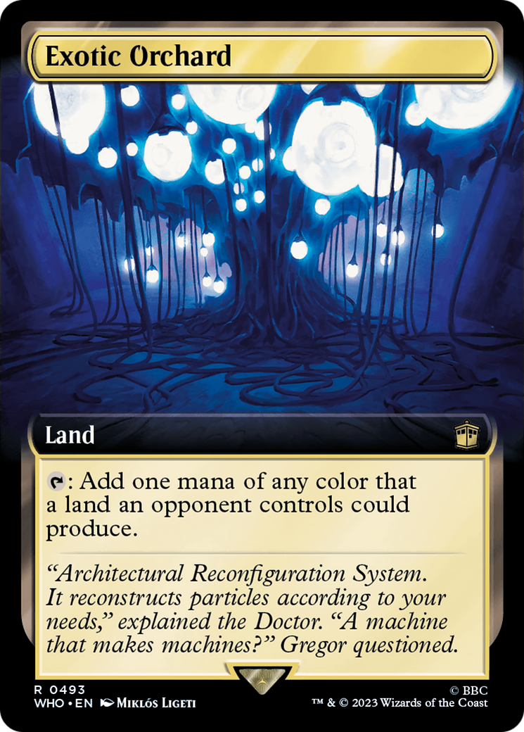 Exotic Orchard (WHO-493) - Doctor Who: (Extended Art) - Premium MTG Single from Wizards of the Coast - Just $1.56! Shop now at Game Crave Tournament Store