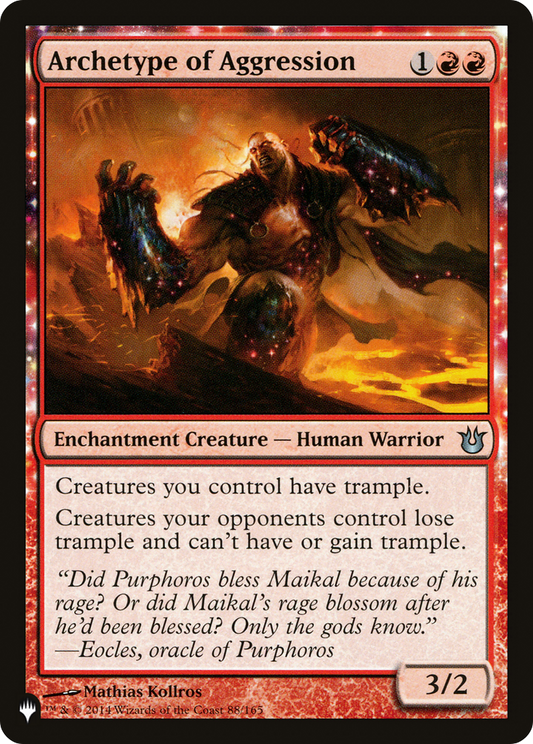 Archetype of Aggression (PLIST-532) - The List: (nyxtouched) - Premium MTG Single from Wizards of the Coast - Just $1.66! Shop now at Game Crave Tournament Store