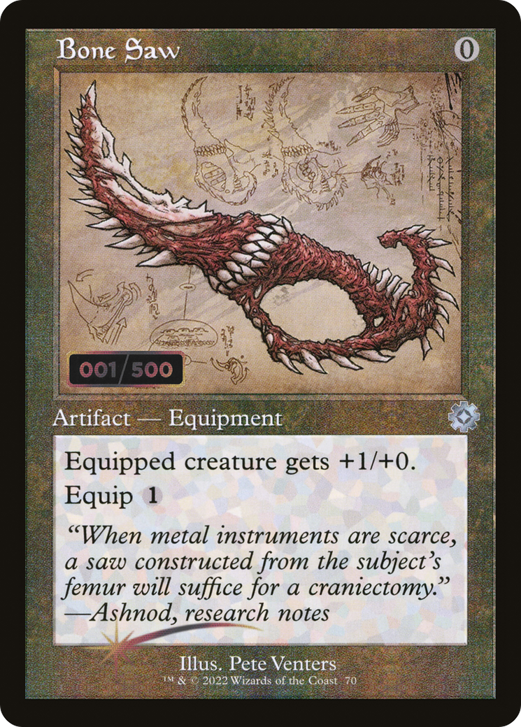 Bone Saw (BRR-70Z) - The Brothers' War Retro Artifacts Foil - Premium MTG Single from Wizards of the Coast - Just $34.80! Shop now at Game Crave Tournament Store