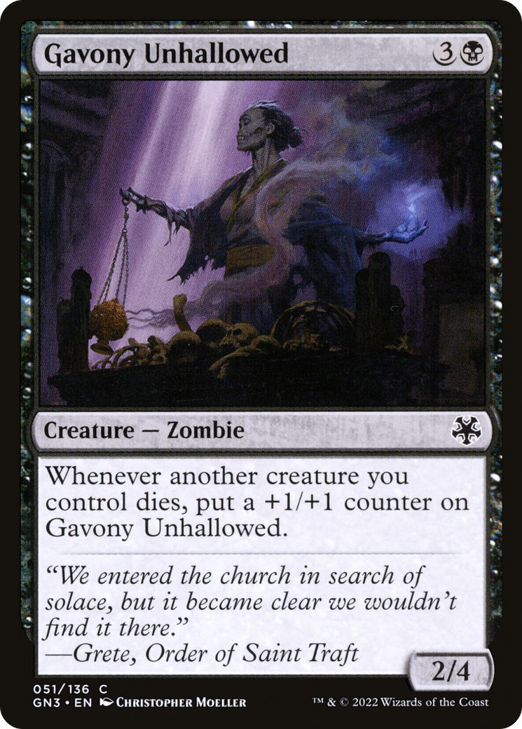 Gavony Unhallowed (GN3-051) - Game Night: Free-for-All - Premium MTG Single from Wizards of the Coast - Just $0.25! Shop now at Game Crave Tournament Store