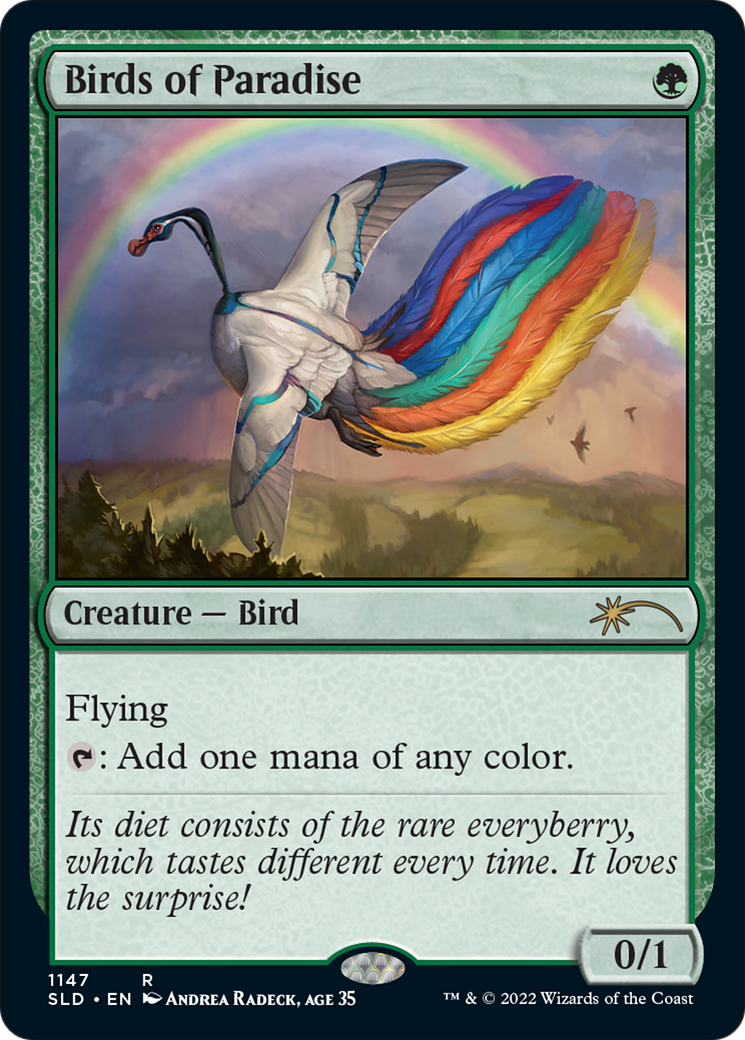 Birds of Paradise (SLD-1147) - Secret Lair Drop - Premium MTG Single from Wizards of the Coast - Just $7.48! Shop now at Game Crave Tournament Store