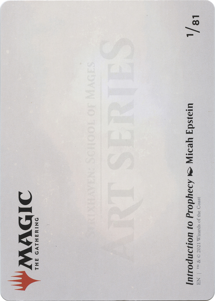 Introduction to Prophecy // Introduction to Prophecy (ASTX-001) - Strixhaven Art Series (Borderless) - Premium MTG Single from Wizards of the Coast - Just $0! Shop now at Game Crave Tournament Store