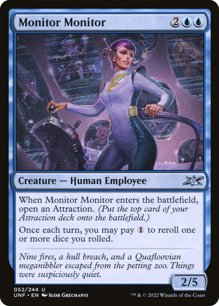 Monitor Monitor (UNF-052) - Unfinity Foil - Premium MTG Single from Wizards of the Coast - Just $0.08! Shop now at Game Crave Tournament Store