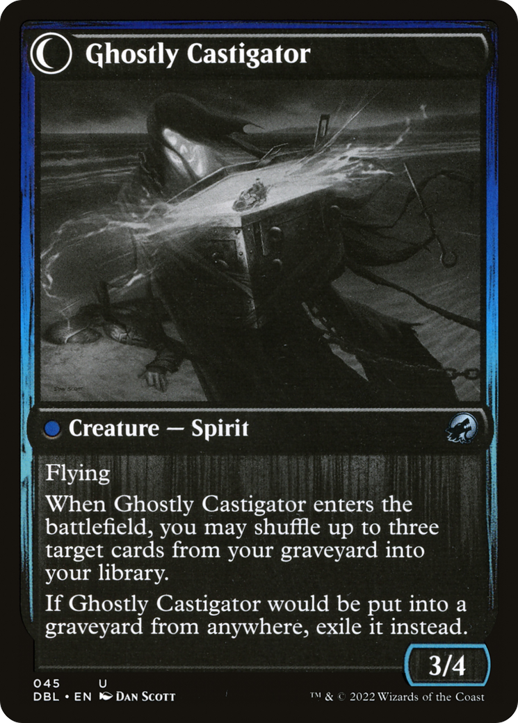 Covetous Castaway // Ghostly Castigator (DBL-045) - Innistrad: Double Feature: (Double Faced Transform) Foil - Premium MTG Single from Wizards of the Coast - Just $0.08! Shop now at Game Crave Tournament Store