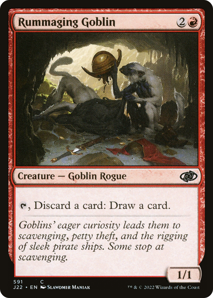 Rummaging Goblin (J22-591) - Jumpstart 2022 - Premium MTG Single from Wizards of the Coast - Just $0.25! Shop now at Game Crave Tournament Store