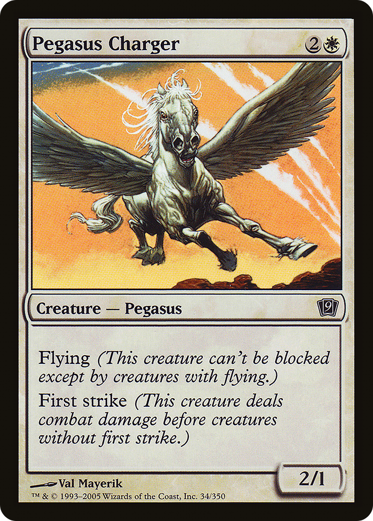 Pegasus Charger (9ED-34★) - Ninth Edition Foil - Premium MTG Single from Wizards of the Coast - Just $0.18! Shop now at Game Crave Tournament Store