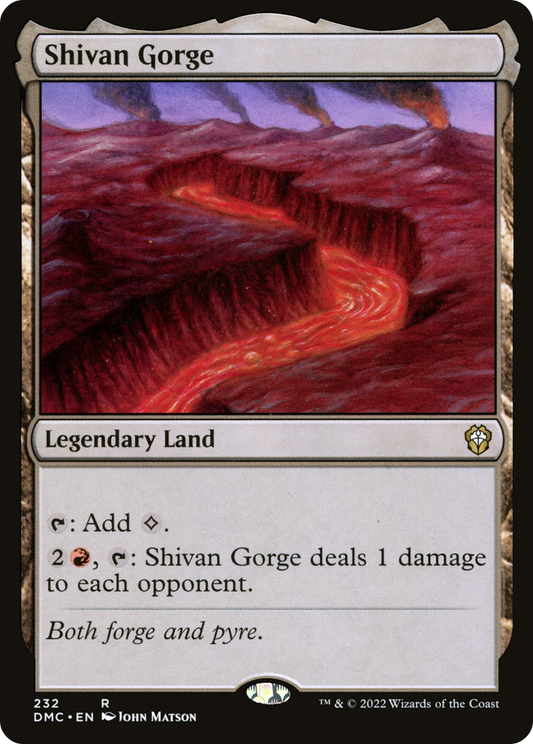 Shivan Gorge (DMC-232) - Dominaria United Commander - Premium MTG Single from Wizards of the Coast - Just $0.63! Shop now at Game Crave Tournament Store