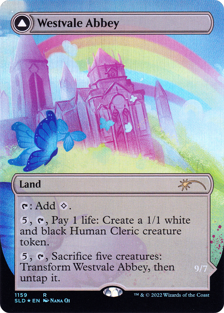 Westvale Abbey // Ormendahl, Profane Prince (SLD-1159) - Secret Lair Drop (Borderless) Foil - Premium MTG Single from Wizards of the Coast - Just $4.88! Shop now at Game Crave Tournament Store