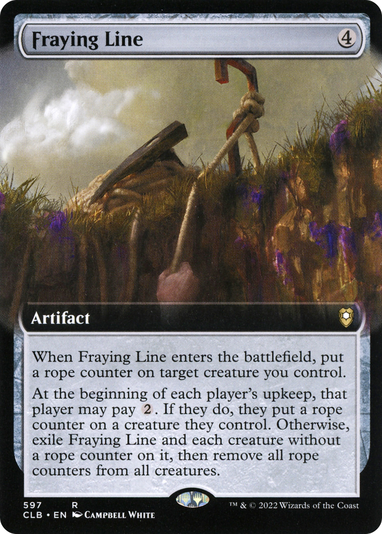 Fraying Line (CLB-597) - Commander Legends: Battle for Baldur's Gate: (Extended Art) Foil - Premium MTG Single from Wizards of the Coast - Just $0.08! Shop now at Game Crave Tournament Store