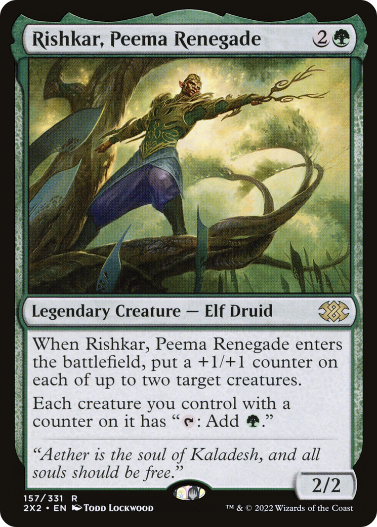 Rishkar, Peema Renegade (2X2-157) - Double Masters 2022 - Premium MTG Single from Wizards of the Coast - Just $0.08! Shop now at Game Crave Tournament Store