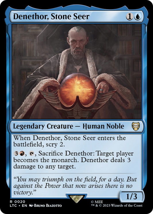 Denethor, Stone Seer (LTC-020) - Tales of Middle-earth Commander - Premium MTG Single from Wizards of the Coast - Just $0.08! Shop now at Game Crave Tournament Store
