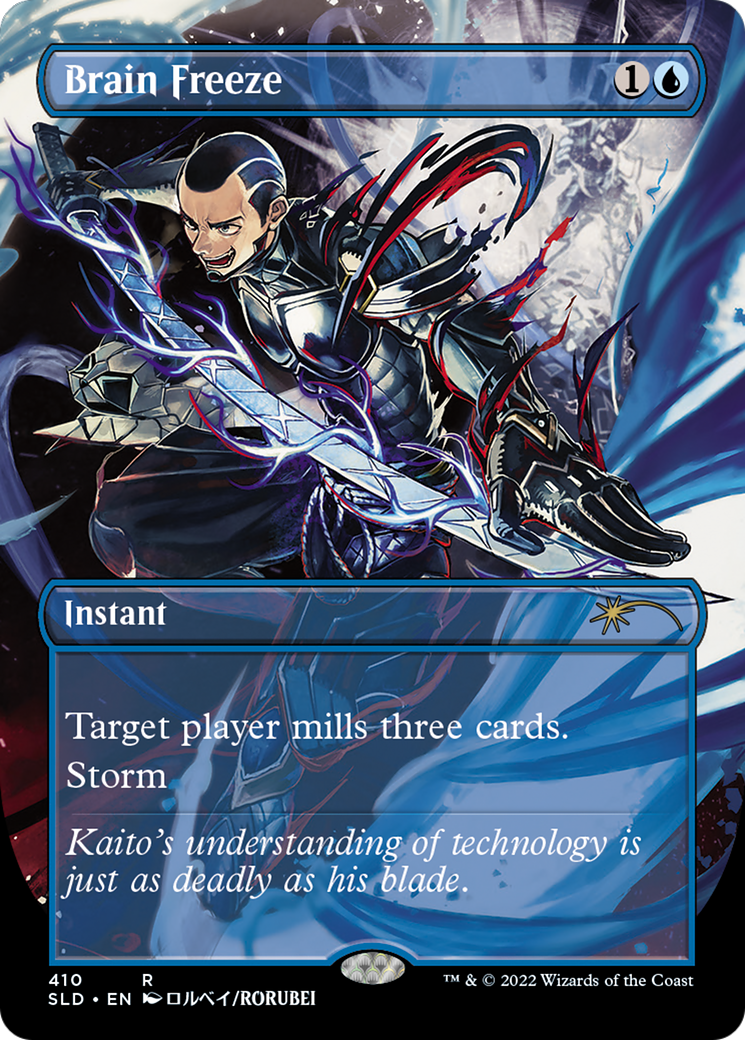 Brain Freeze (SLD-410) - Secret Lair Drop (Borderless) - Premium MTG Single from Wizards of the Coast - Just $5.87! Shop now at Game Crave Tournament Store