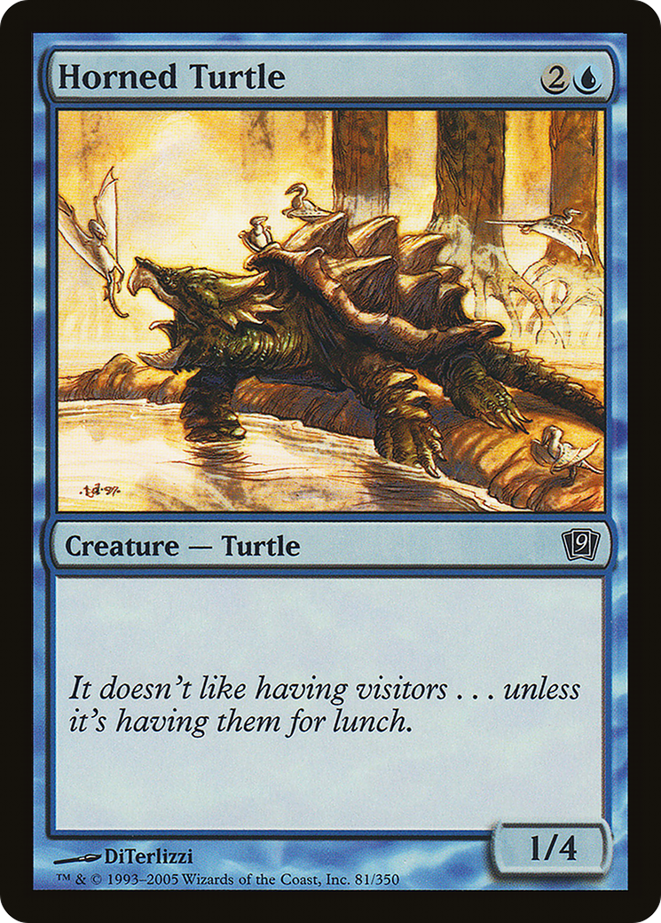 Horned Turtle (9ED-81★) - Ninth Edition Foil - Premium MTG Single from Wizards of the Coast - Just $0.08! Shop now at Game Crave Tournament Store