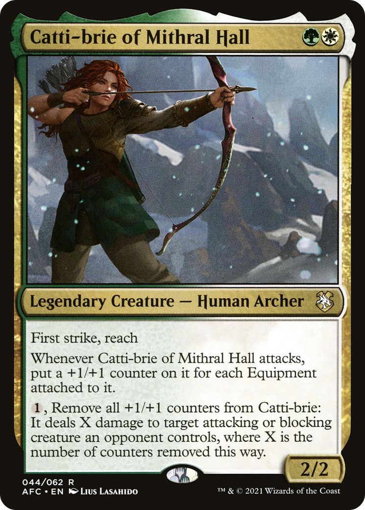 Catti-brie of Mithral Hall (AFC-044) - Forgotten Realms Commander - Premium MTG Single from Wizards of the Coast - Just $0.25! Shop now at Game Crave Tournament Store