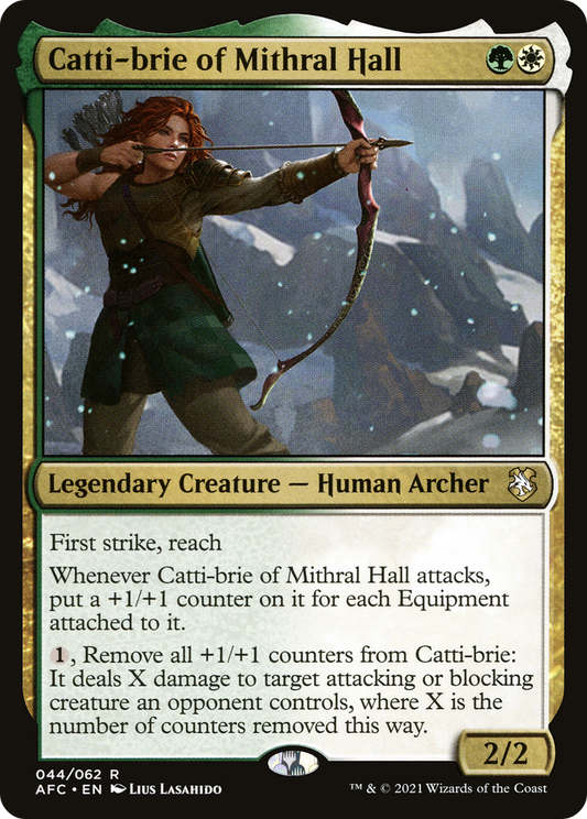 Catti-brie of Mithral Hall (AFC-044) - Forgotten Realms Commander - Premium MTG Single from Wizards of the Coast - Just $0.25! Shop now at Game Crave Tournament Store