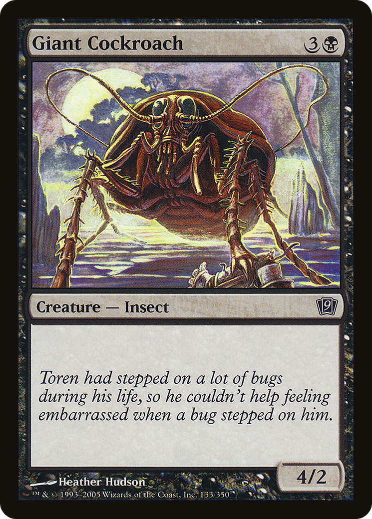Giant Cockroach (9ED-133★) - Ninth Edition Foil - Premium MTG Single from Wizards of the Coast - Just $0.08! Shop now at Game Crave Tournament Store