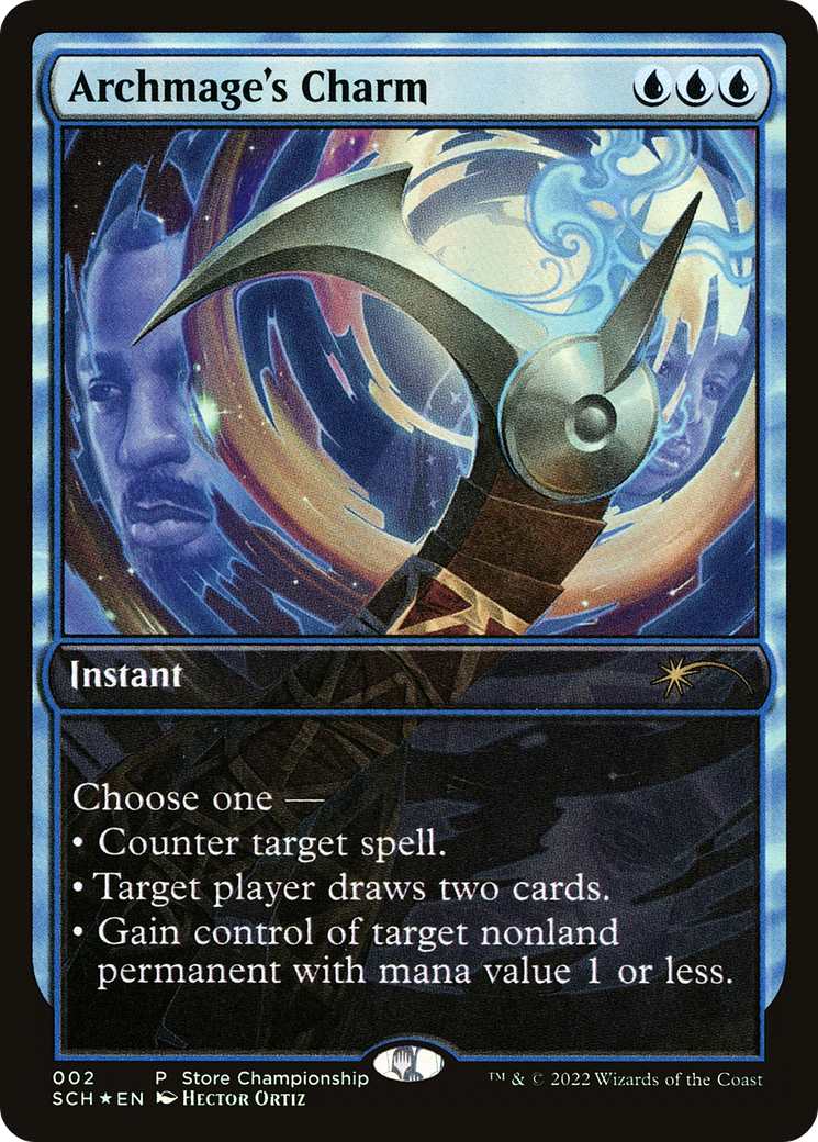 Archmage's Charm (SCH-002) - Store Championships Foil - Premium MTG Single from Wizards of the Coast - Just $0.74! Shop now at Game Crave Tournament Store