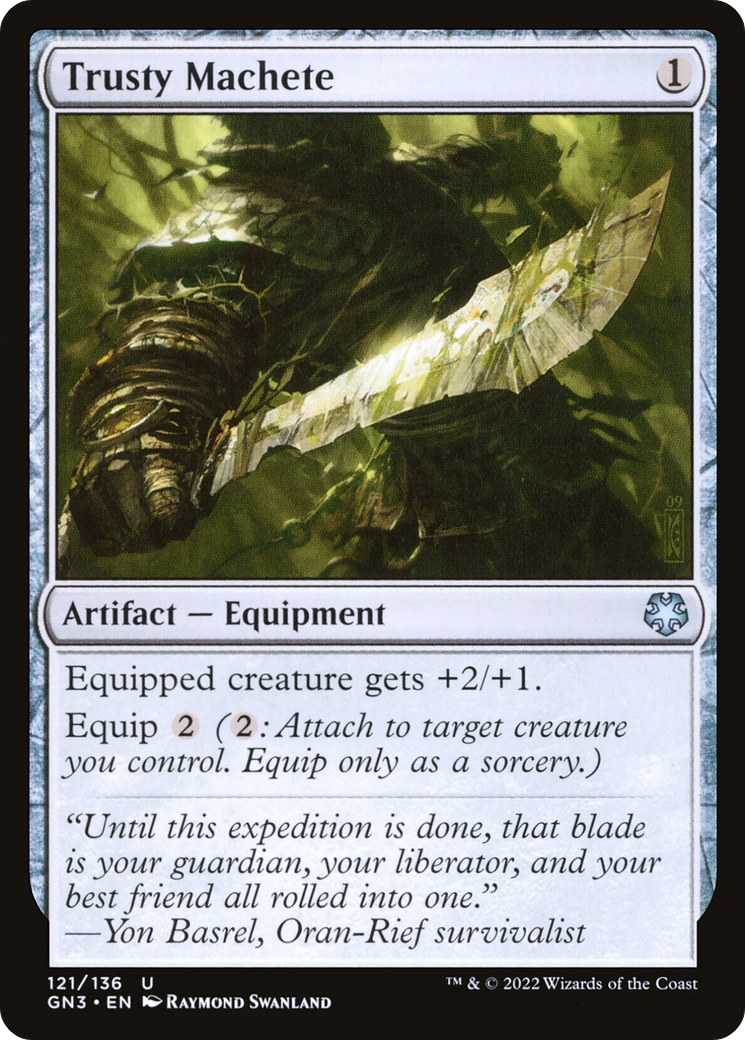 Trusty Machete (GN3-121) - Game Night: Free-for-All - Premium MTG Single from Wizards of the Coast - Just $0.08! Shop now at Game Crave Tournament Store