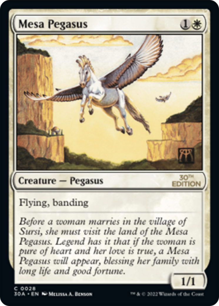 Mesa Pegasus (30A-028) - 30th Anniversary Edition - Premium MTG Single from Wizards of the Coast - Just $0.30! Shop now at Game Crave Tournament Store
