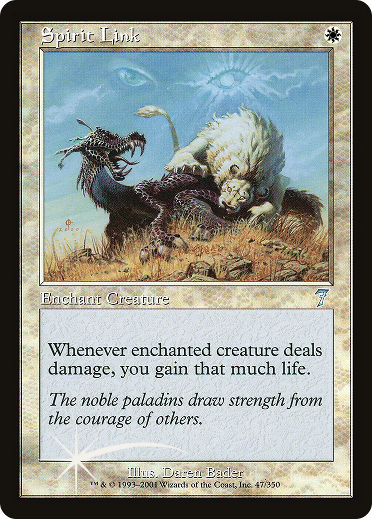 Spirit Link (7ED-47★) - Seventh Edition Foil - Premium MTG Single from Wizards of the Coast - Just $3.44! Shop now at Game Crave Tournament Store