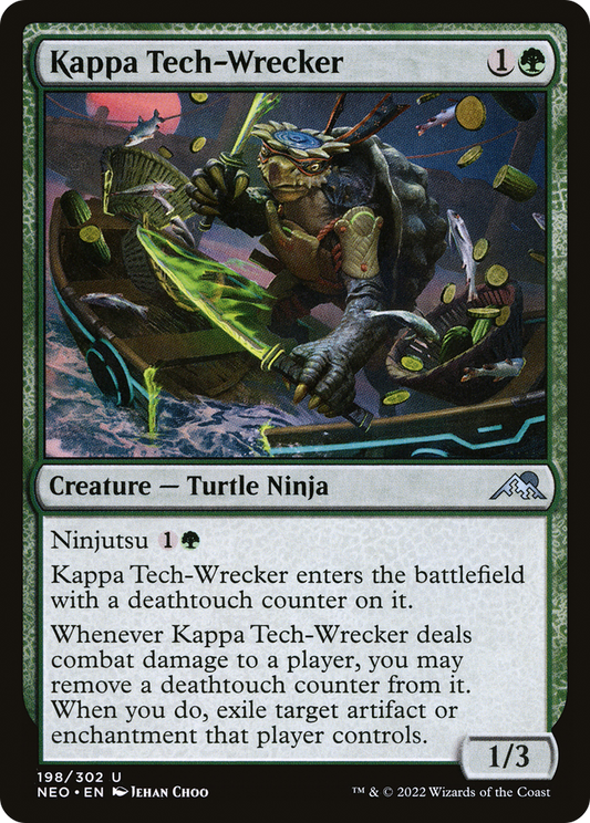 Kappa Tech-Wrecker (NEO-198) - Kamigawa: Neon Dynasty - Premium MTG Single from Wizards of the Coast - Just $0.08! Shop now at Game Crave Tournament Store