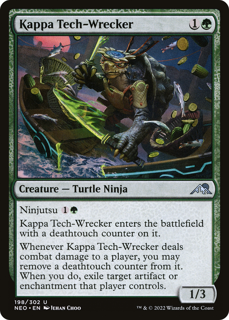 Kappa Tech-Wrecker (NEO-198) - Kamigawa: Neon Dynasty Foil - Premium MTG Single from Wizards of the Coast - Just $0.08! Shop now at Game Crave Tournament Store