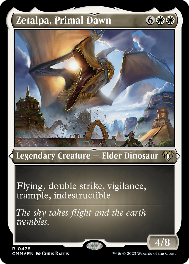 Zetalpa, Primal Dawn (CMM-478) - Commander Masters Etched Foil - Premium MTG Single from Wizards of the Coast - Just $1.93! Shop now at Game Crave Tournament Store