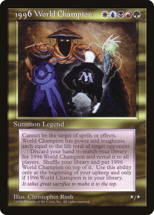 1996 World Champion (PCEL-001) - Celebration Cards - Premium MTG Single from Wizards of the Coast - Just $0! Shop now at Game Crave Tournament Store