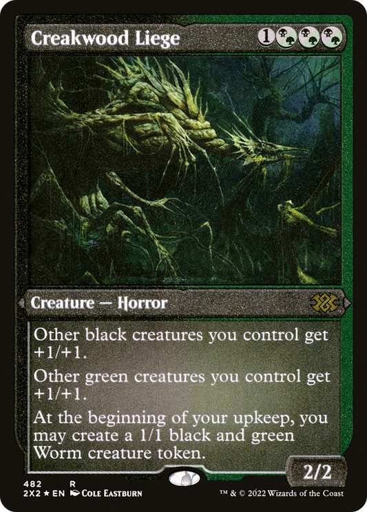 Creakwood Liege (2X2-482) - Double Masters 2022 Etched Foil - Premium MTG Single from Wizards of the Coast - Just $1.36! Shop now at Game Crave Tournament Store