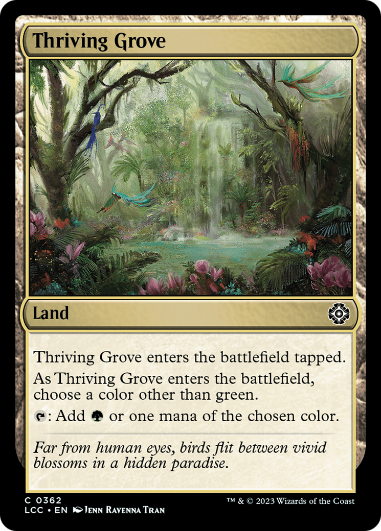 Thriving Grove (LCC-362) - The Lost Caverns of Ixalan Commander - Premium MTG Single from Wizards of the Coast - Just $0.08! Shop now at Game Crave Tournament Store