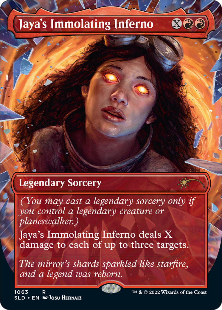 Jaya's Immolating Inferno (SLD-1063) - Secret Lair Drop (Borderless) - Premium MTG Single from Wizards of the Coast - Just $5.08! Shop now at Game Crave Tournament Store