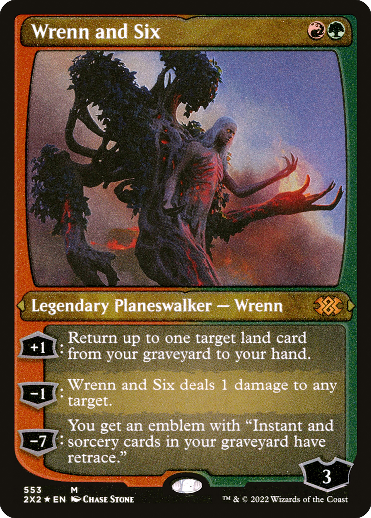 Wrenn and Six (2X2-553) - Double Masters 2022 Etched Foil - Premium MTG Single from Wizards of the Coast - Just $6.70! Shop now at Game Crave Tournament Store