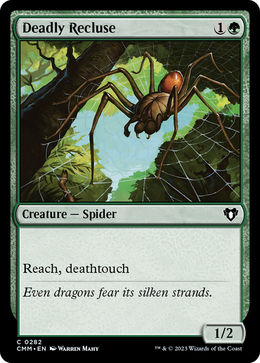 Deadly Recluse (CMM-282) - Commander Masters - Premium MTG Single from Wizards of the Coast - Just $0.25! Shop now at Game Crave Tournament Store