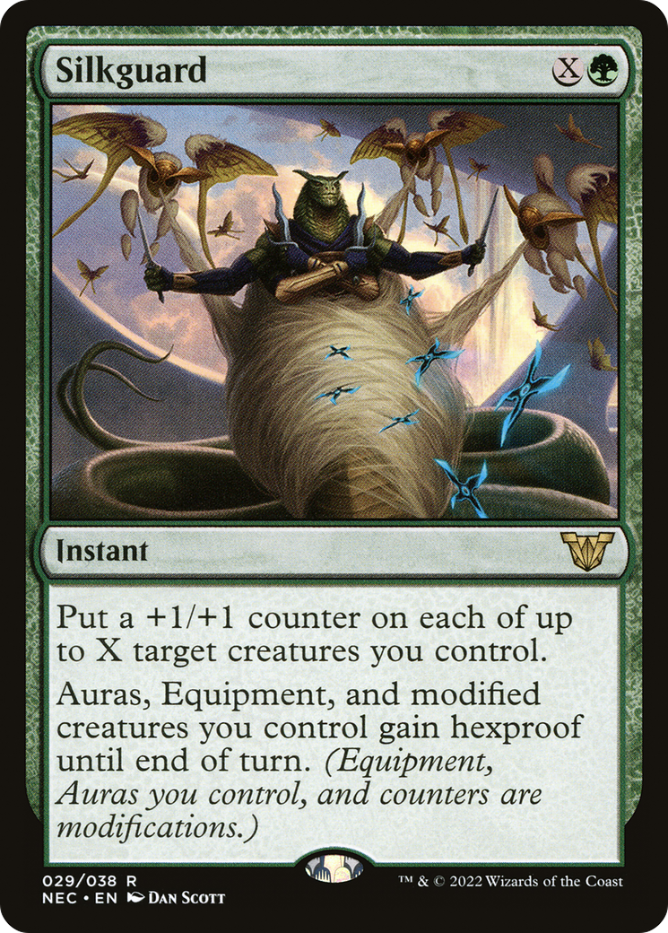Silkguard (NEC-029) - Neon Dynasty Commander - Premium MTG Single from Wizards of the Coast - Just $1.08! Shop now at Game Crave Tournament Store