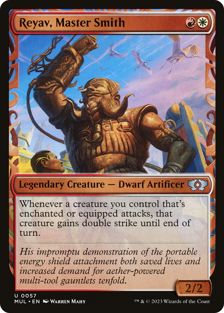 Reyav, Master Smith (MUL-057) - Multiverse Legends: (Showcase) - Premium MTG Single from Wizards of the Coast - Just $0.25! Shop now at Game Crave Tournament Store