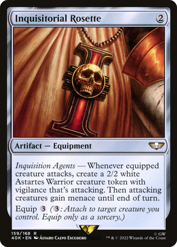 Inquisitorial Rosette (40K-159) - Warhammer 40,000 Commander - Premium MTG Single from Wizards of the Coast - Just $1.13! Shop now at Game Crave Tournament Store