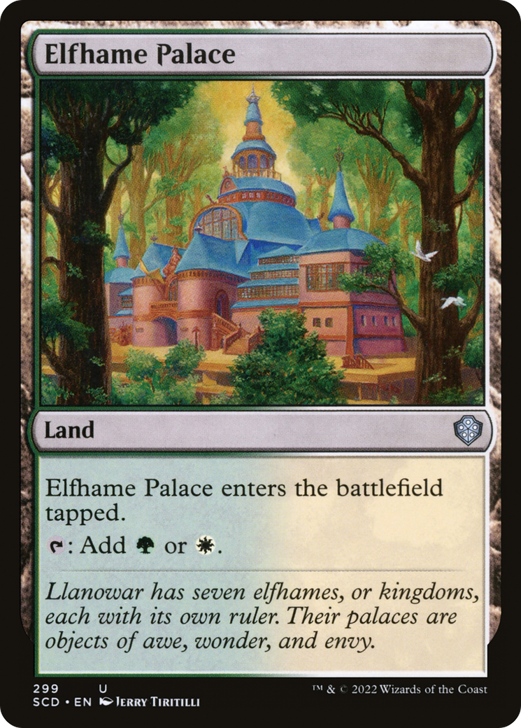 Elfhame Palace (SCD-299) - Starter Commander Decks - Premium MTG Single from Wizards of the Coast - Just $0.08! Shop now at Game Crave Tournament Store