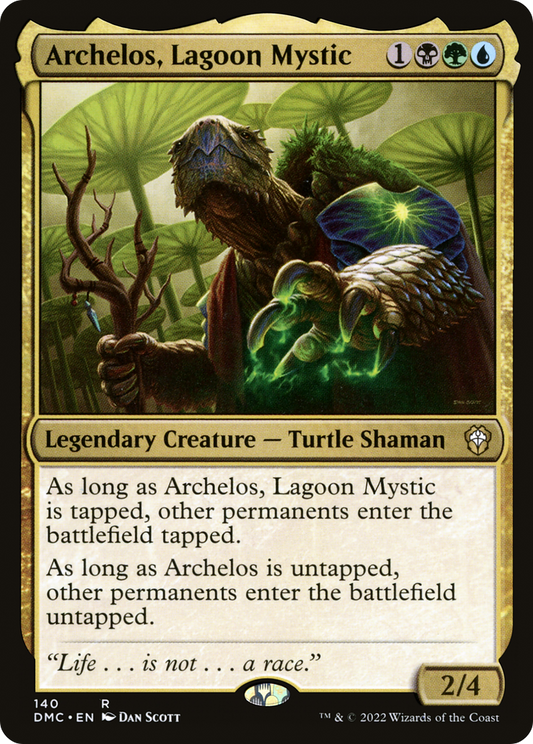 Archelos, Lagoon Mystic (DMC-140) - Dominaria United Commander - Premium MTG Single from Wizards of the Coast - Just $0.08! Shop now at Game Crave Tournament Store