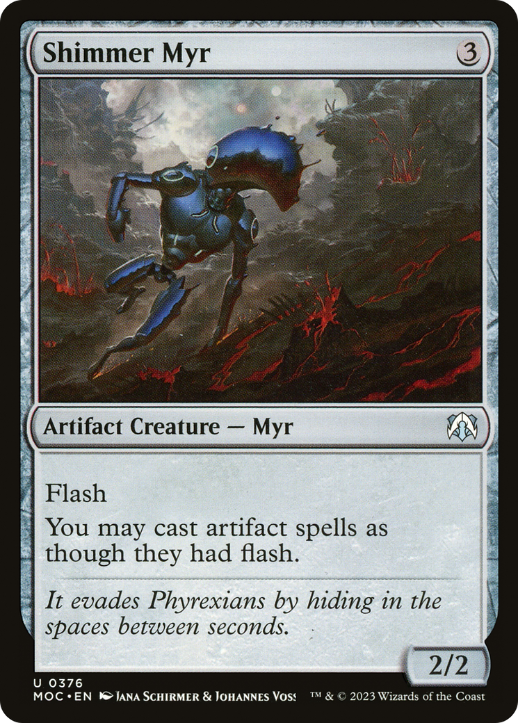 Shimmer Myr (MOC-376) - March of the Machine Commander - Premium MTG Single from Wizards of the Coast - Just $0.08! Shop now at Game Crave Tournament Store