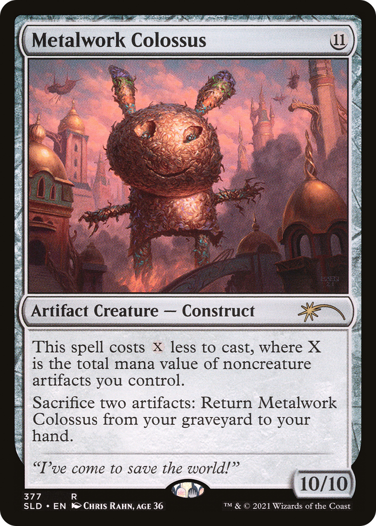 Metalwork Colossus (SLD-377) - Secret Lair Drop - Premium MTG Single from Wizards of the Coast - Just $0.30! Shop now at Game Crave Tournament Store