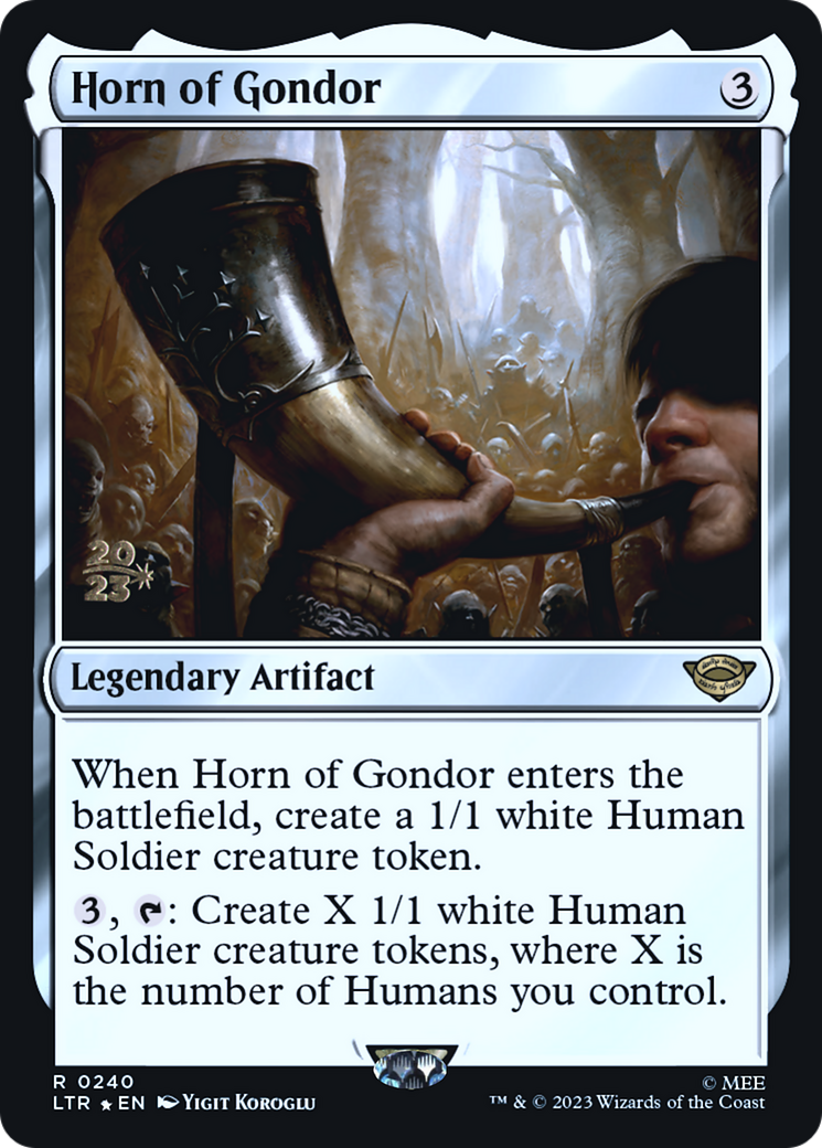 Horn of Gondor (PLTR-240S) - Tales of Middle-earth Promos Foil - Premium MTG Single from Wizards of the Coast - Just $1.07! Shop now at Game Crave Tournament Store