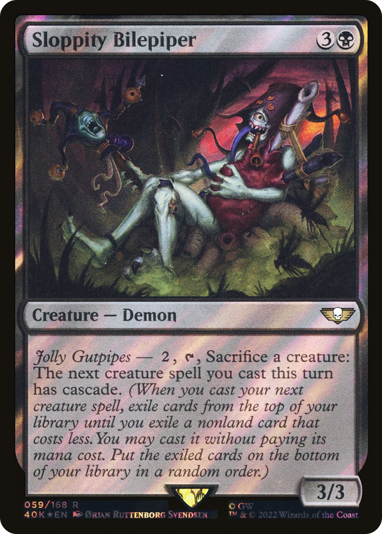 Sloppity Bilepiper (40K-59★) - Warhammer 40,000 Commander Foil - Premium MTG Single from Wizards of the Coast - Just $0.08! Shop now at Game Crave Tournament Store