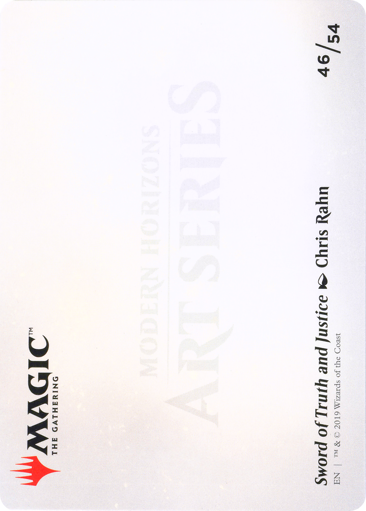 Sword of Truth and Justice // Sword of Truth and Justice (AMH1-046) - Modern Horizons Art Series (Borderless) - Premium MTG Single from Wizards of the Coast - Just $0! Shop now at Game Crave Tournament Store