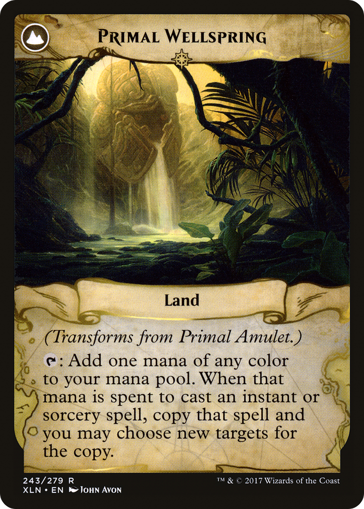 Primal Amulet // Primal Wellspring (XLN-243) - Ixalan: (compasslanddfc) Foil - Premium MTG Single from Wizards of the Coast - Just $3.32! Shop now at Game Crave Tournament Store