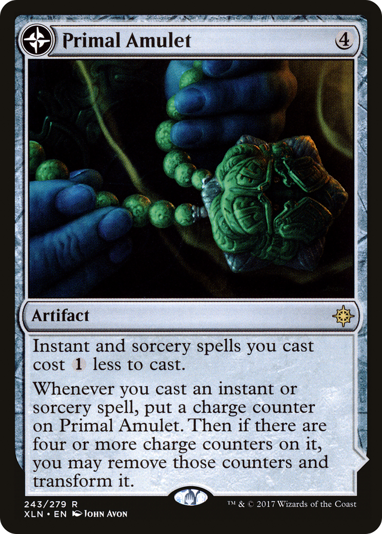 Primal Amulet // Primal Wellspring (XLN-243) - Ixalan: (compasslanddfc) - Premium MTG Single from Wizards of the Coast - Just $2.11! Shop now at Game Crave Tournament Store