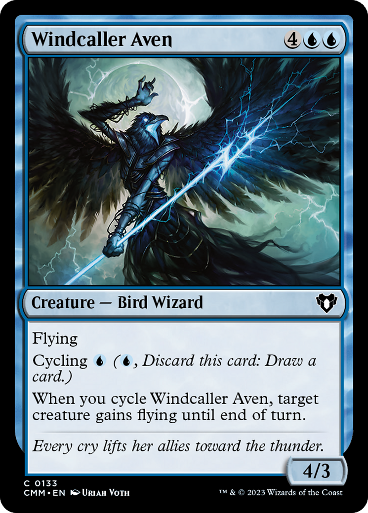 Windcaller Aven (CMM-133) - Commander Masters - Premium MTG Single from Wizards of the Coast - Just $0.08! Shop now at Game Crave Tournament Store