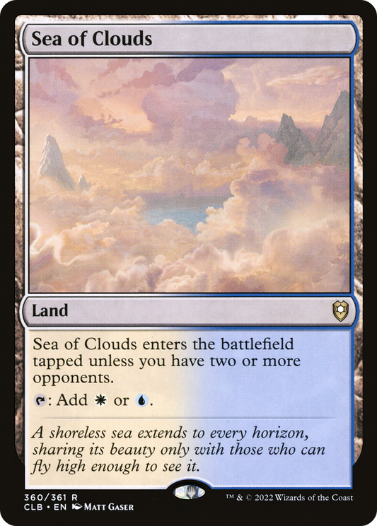 Sea of Clouds (CLB-360) - Commander Legends: Battle for Baldur's Gate - Premium MTG Single from Wizards of the Coast - Just $1.70! Shop now at Game Crave Tournament Store