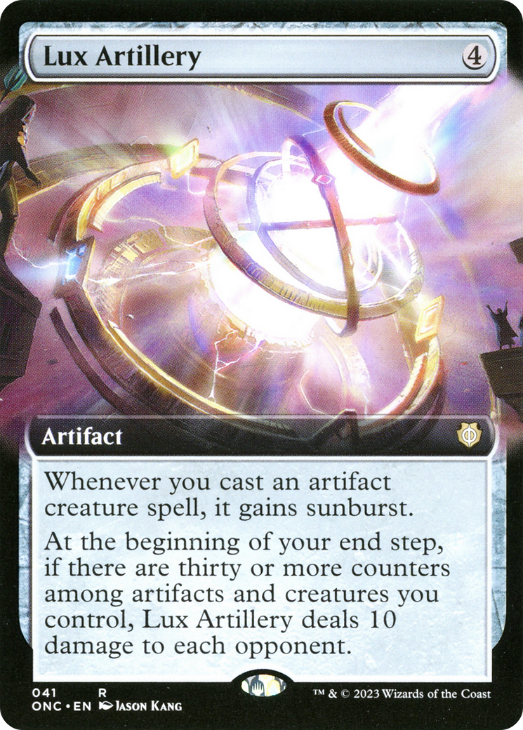 Lux Artillery (ONC-041) - Phyrexia: All Will Be One Commander: (Extended Art) - Premium MTG Single from Wizards of the Coast - Just $0.10! Shop now at Game Crave Tournament Store